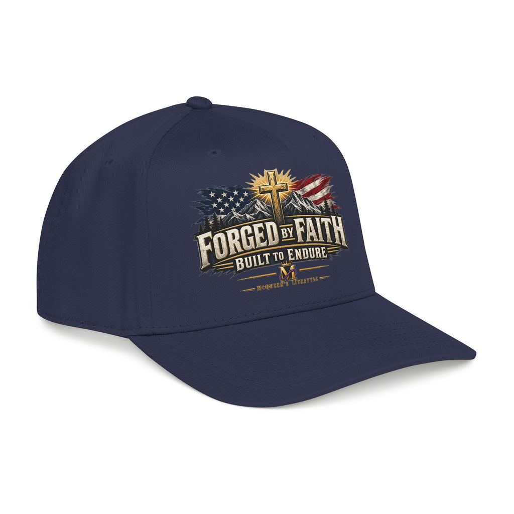 Forged by Faith - Built to Endure Patriotic Baseball Cap