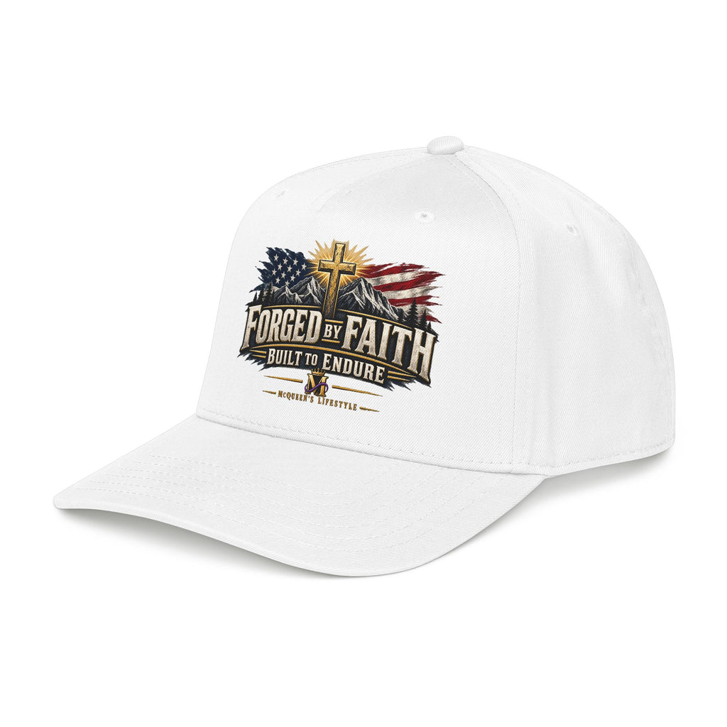 Forged by Faith - Built to Endure Patriotic Baseball Cap
