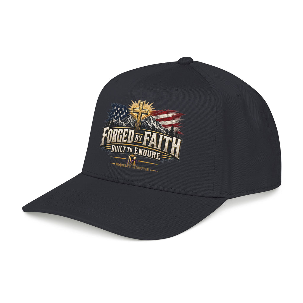 Forged by Faith - Built to Endure Patriotic Baseball Cap