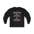 Forged by Faith Epilepsy Awareness Long Sleeve Shirt – Epilepsy Tested Me, Faith Carried Me