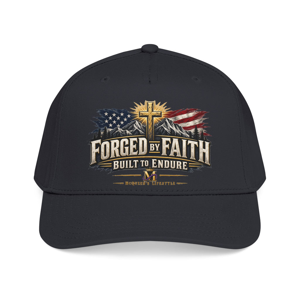 Forged by Faith - Built to Endure Patriotic Baseball Cap