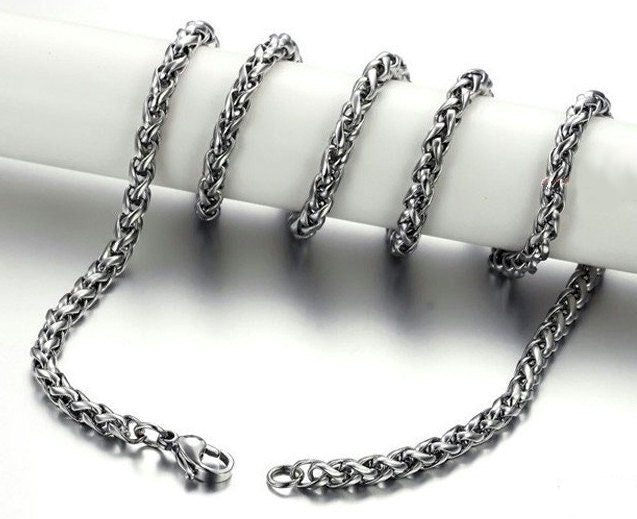 Men’s Jesus Cross Dog Tag Necklace — Stainless Steel