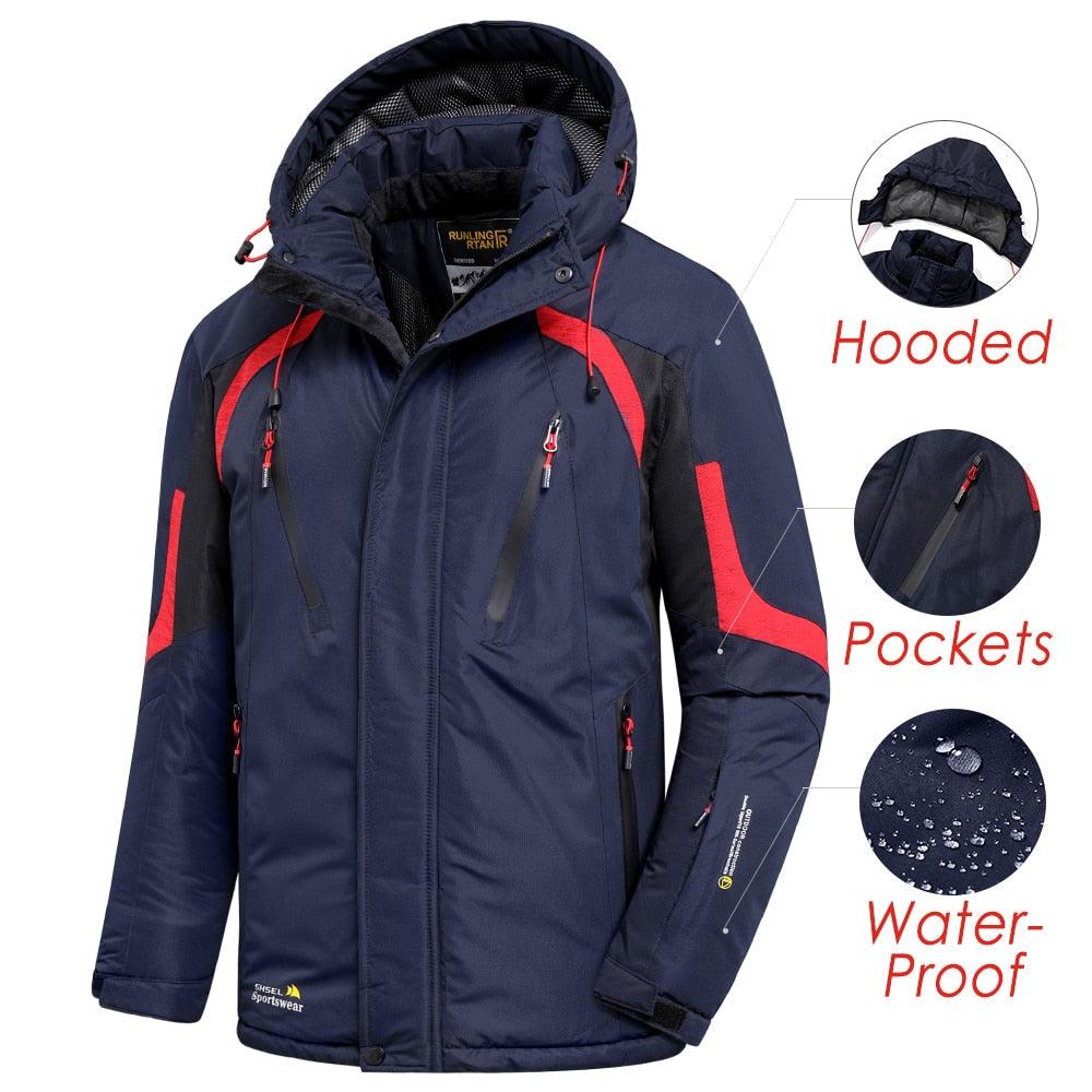 Men’s Waterproof Fleece-Lined Winter Jacket